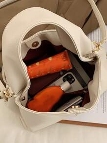 Bolso de mano con pliegues de estilo occidental, bolso de hombro cruzado