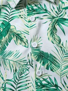 Toddler Boys Tropical Print Shirt & Shorts Without Tee - Multicolor - View 5