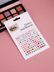 1張水鑽面部紋身貼紙 - 彩色 - 查看 2