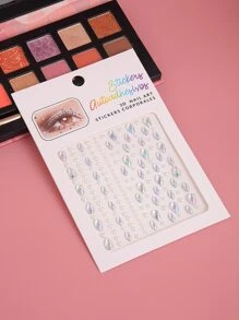 Pegatinas para el cuerpo con diamantes de imitación y perlas 3D, pegatinas para el pelo, pegatinas para las esquinas de los ojos, pegatinas para la cara, tatuajes temporales, 1 pieza