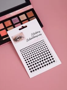 1 pieza 3D pegatinas de cuerpo negro pegatinas de pelo pegatinas de esquina de ojo pegatinas de cara pegatinas de tatuaje temporal