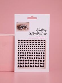 1 pieza 3D pegatinas de cuerpo negro pegatinas de pelo pegatinas de esquina de ojo pegatinas de cara pegatinas de tatuaje temporal