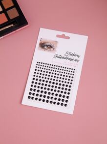 1 pieza 3D pegatinas de cuerpo negro pegatinas de pelo pegatinas de esquina de ojo pegatinas de cara pegatinas de tatuaje temporal