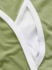 Hombres Calzoncillos con estampado de letra - Verde militar - Ver 3