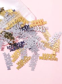 1pack Slogan Design Nail Art Decoration - Multicolor - View 1