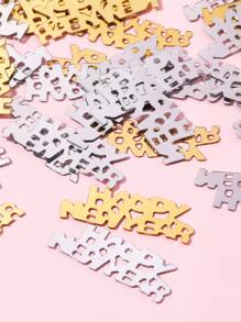 1pack Slogan Design Nail Art Decoration - Multicolor - View 4