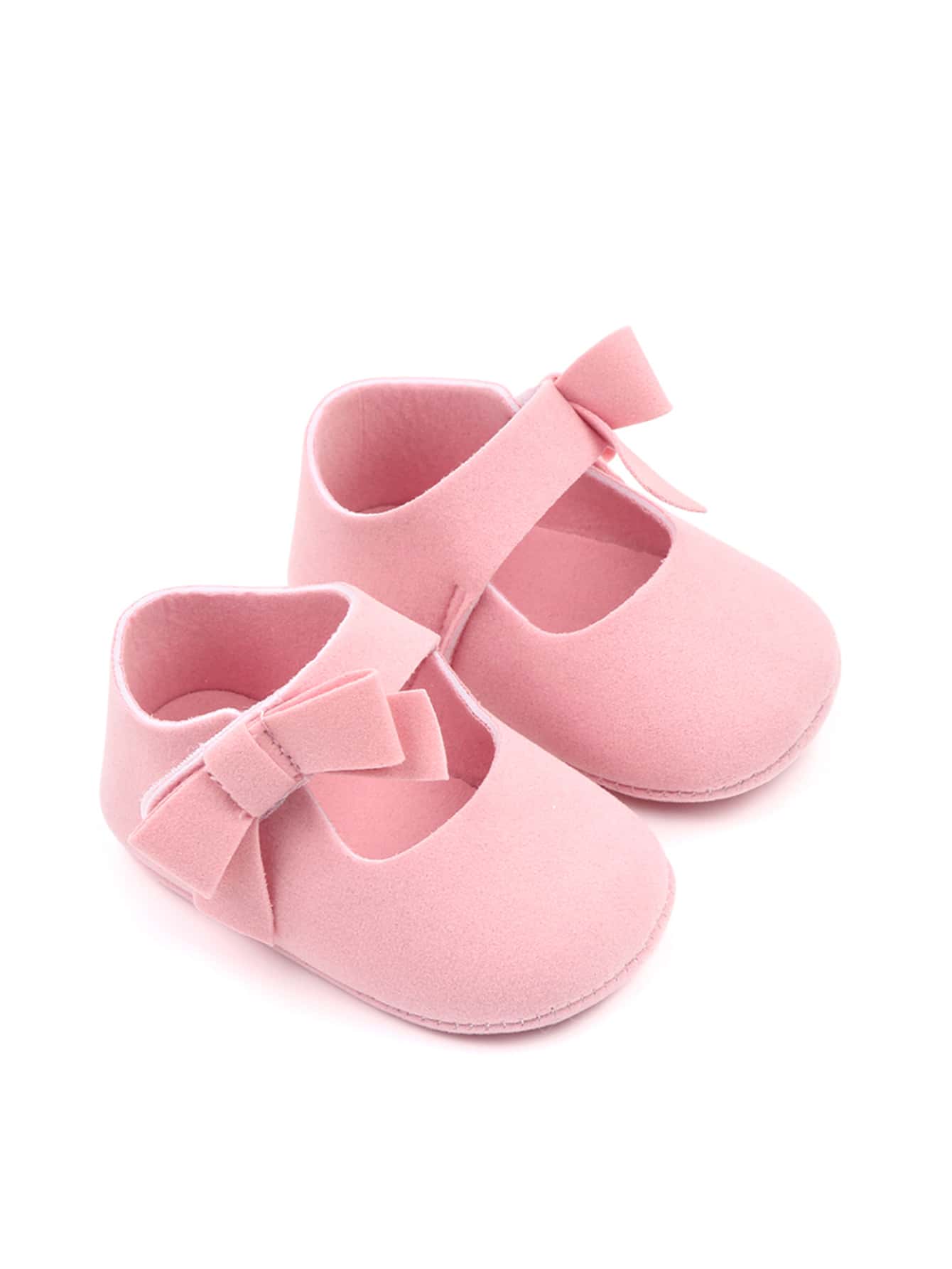婴儿蝴蝶结装饰玛丽珍鞋 - 粉色 - 查看 1