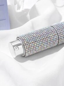 1Pc Rhinestone Decor Spray Bottle 10ml Atomizer Perfume Spray Bottle For Travel Portable Sprayer, Living Room Home Bedroom Bathroom House Decor, Travel Stuff, Wedding, Party, Birthday, Gifts For Men Mom Dad Friends, New Years, Accessories, Funny Gift - Multicolor - View 3