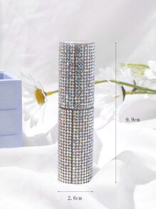 1Pc Rhinestone Decor Spray Bottle 10ml Atomizer Perfume Spray Bottle For Travel Portable Sprayer, Living Room Home Bedroom Bathroom House Decor, Travel Stuff, Wedding, Party, Birthday, Gifts For Men Mom Dad Friends, New Years, Accessories, Funny Gift - Multicolor - View 4