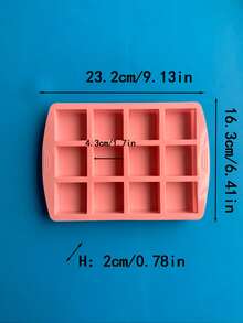 1入組矽膠冰塊模具 - 珊瑚粉 - 查看 2