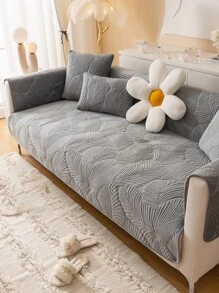 1入組提花沙發巾 - 灰色 - 查看 3
