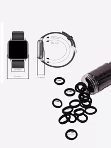 100pcs Mini Plain Hair Tie Casual Ponytail Holders Hair Elastics Hair Rubber Bands Scrunchies Hair Rope Elastic Hair Tie