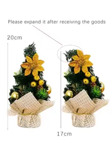 1pc Tree Design Decoration - Multicolor - View 3