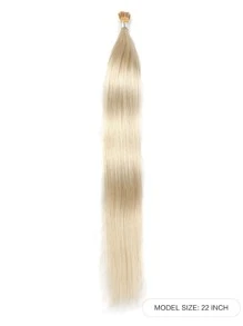 50 miếng băng dính thẳng làm từ 100% tóc thật dùng cho salon tóc giả màu vàng bạch kim mềm mại không tì vết dành cho phụ nữ tóc mỏng, kiểu dáng tự nhiên, chất lượng cao, màu be - S60 - Xem 2