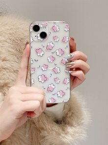 Ốp điện thoại trong suốt họa tiết hoa - Nhiều màu - Xem 1