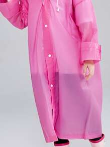 Áo mưa trẻ em có dây rút 1 cái - Hồng - Xem 2