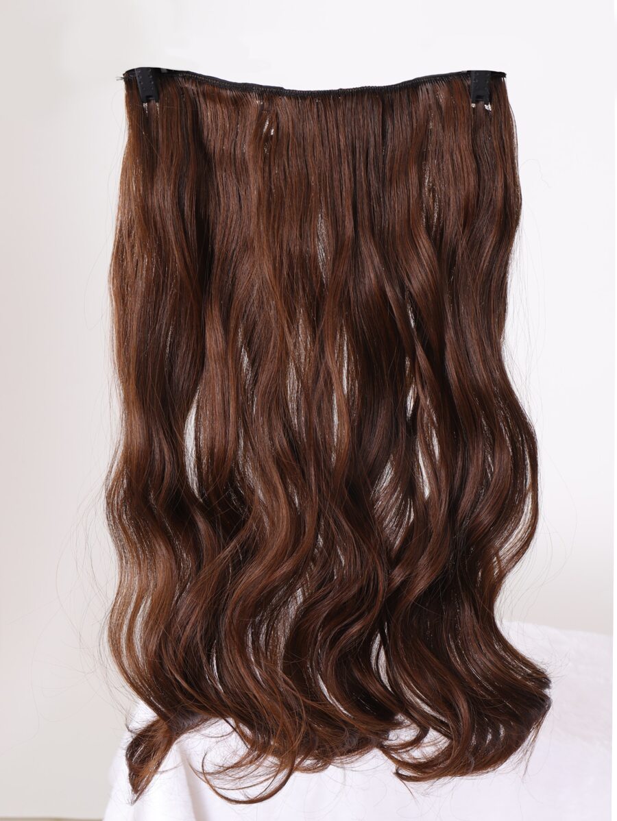 Extensión del pelo con clip natural rizado sintético
