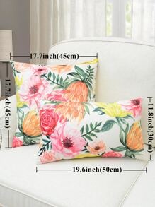 1入組印花靠墊套不附帶墊芯 - 彩色 - 查看 6