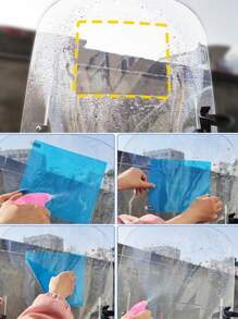 2 piezas Película impermeable de coche ventana impermeable - transparente - Ver 4