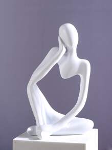 1pc Figure Design Decoration Craft - White - View 1