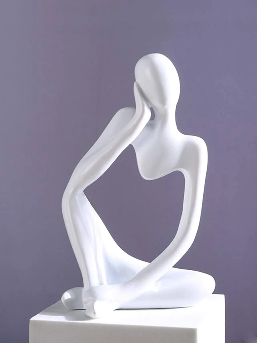 1pc Figure Design Decoration Craft - White - View 1