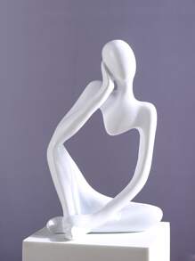 1pc Figure Design Decoration Craft - White - View 3