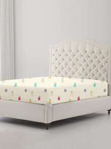 Pineapple & Polka Dot Pattern Fitted Sheet