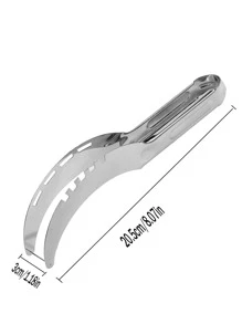 1pc Stainless Steel Watermelon Cutter - Silver - View 2