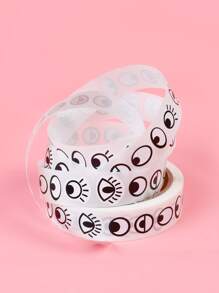 1 rollo Pegatina con estampado de dibujos animados - Blanco y Negro - Ver 2