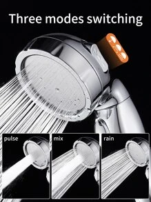 1 pieza Alcachofa de ducha ajustable - Plateado - Ver 4