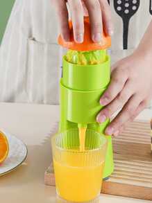 1pc Random Color Hand Juicer, Modern PP Spiral Manual Press Juicer For Household,Vegetable Fruit Tools,Kitchen Items,Cutter,Food,Salad,Decor,Storage,Party,Birthday. - Multicolor - View 5