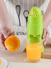 1pc Random Color Hand Juicer, Modern PP Spiral Manual Press Juicer For Household,Vegetable Fruit Tools,Kitchen Items,Cutter,Food,Salad,Decor,Storage,Party,Birthday. - Multicolor - View 7