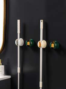 1pc Random Color Wall Mounted Mop Holder