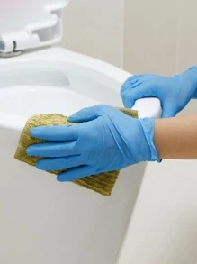 50 件一次性家用手套、厨房、浴室、家居、家居用品 - 藍色 - 查看 1