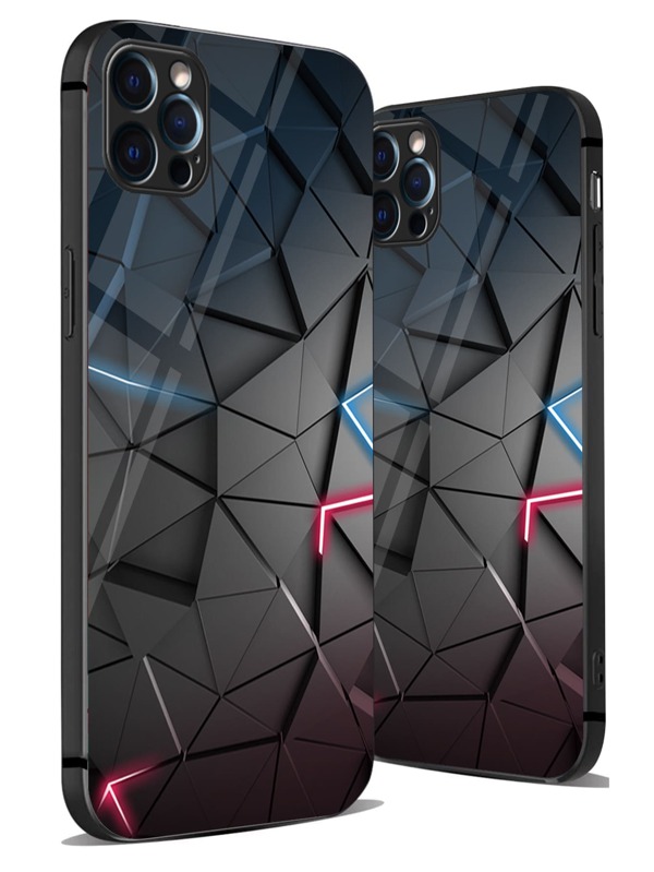 1pc Black Phone Case Compatible With IPhone/Huawei/Samsung/Xiaomi/Redmi/Oppo/Oneplus, Soft Tpu Edge, Shockproof, Full Coverage, Ultra-Thin, Hard Case, Personality, High-End Feeling, Suitable For Both Boys And Girls