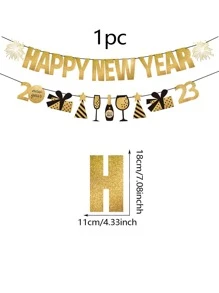 1pc New Year Pull Flag - Multicolor - View 3