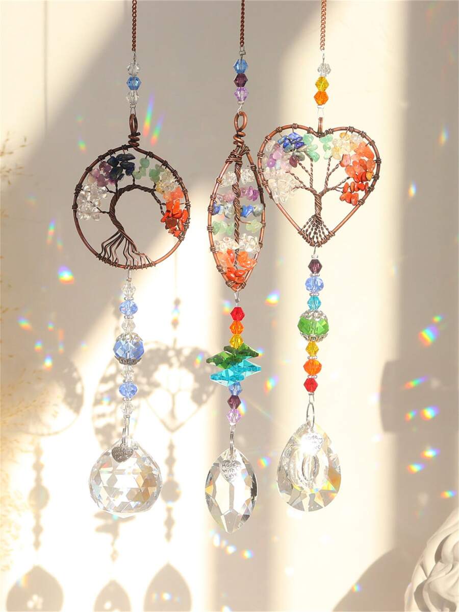 1入組樹細節愛心裝飾隨機掛飾 - 彩色 - 查看 1