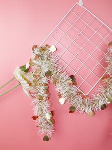 1入組心和金屬絲裝飾花環 - 彩色 - 查看 1