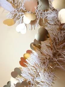 1入組心和金屬絲裝飾花環 - 彩色 - 查看 4