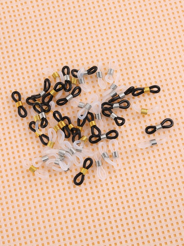 50 chiếc khóa Phụ kiện trang sức DIY - Đen và trắng - Xem 1