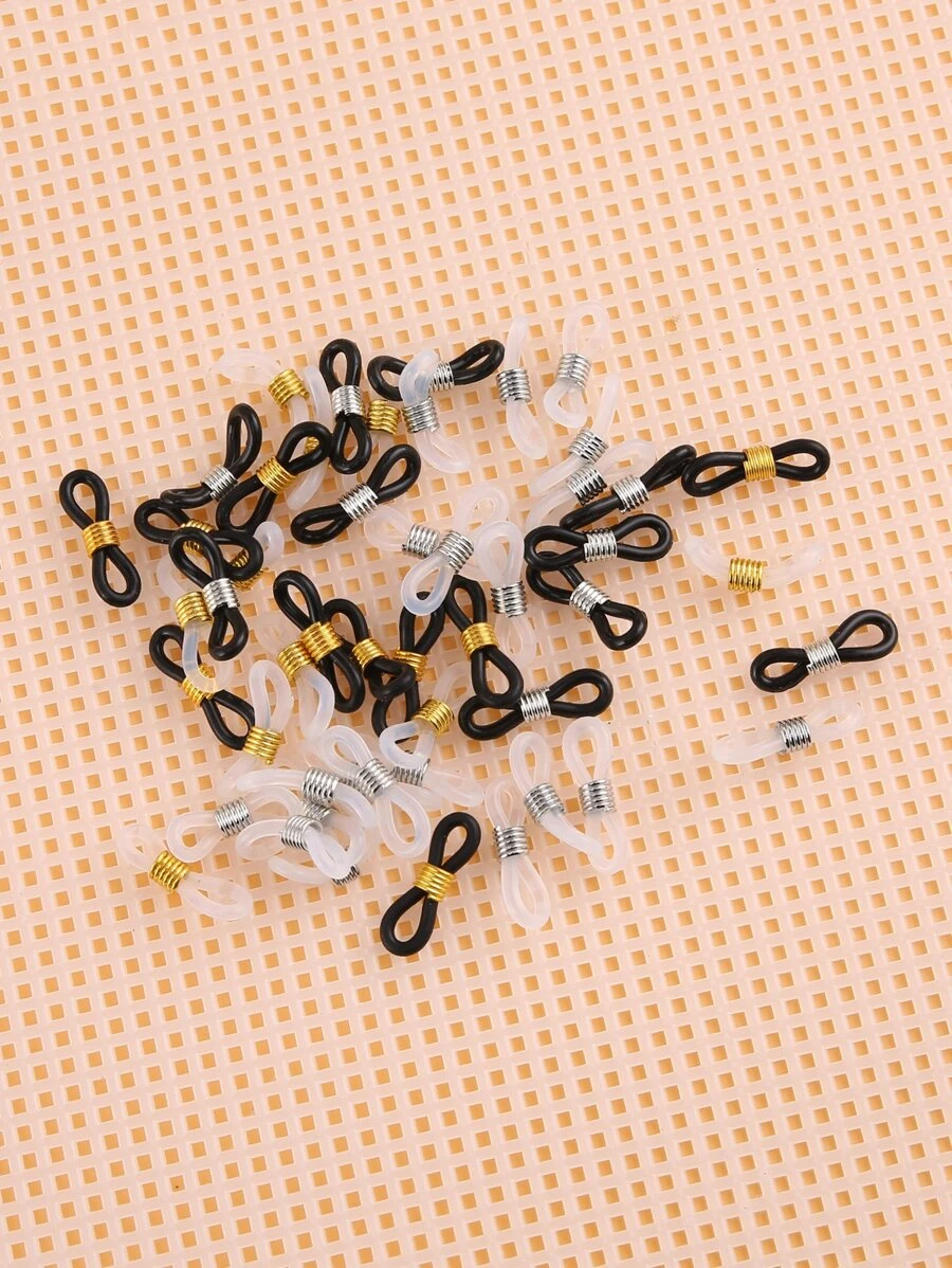 50 chiếc khóa Phụ kiện trang sức DIY - Đen và trắng - Xem 1