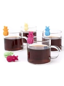 6pcs Pineapple Shaped Random Glass Marker - Multicolor - View 3