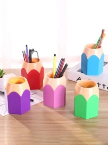 1入組鉛筆形筆筒 - 粉色 - 查看 2