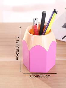 1入組鉛筆形筆筒 - 粉色 - 查看 3