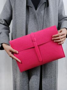 Neon Pink Large Capacity Square Bag - Hot Pink - View 1