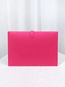 Neon Pink Large Capacity Square Bag - Hot Pink - View 2