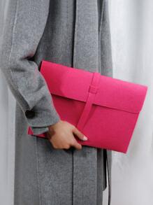 Neon Pink Large Capacity Square Bag - Hot Pink - View 3