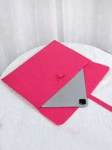 Neon Pink Large Capacity Square Bag - Hot Pink - View 5