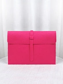 Neon Pink Large Capacity Square Bag - Hot Pink - View 6