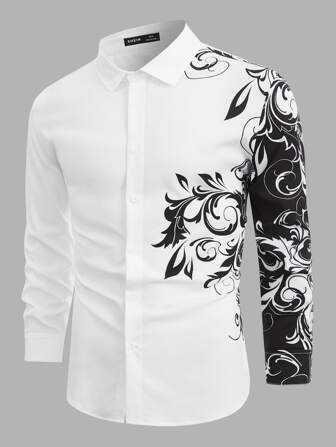 Manfinity LEGND Men Floral Print Shirt